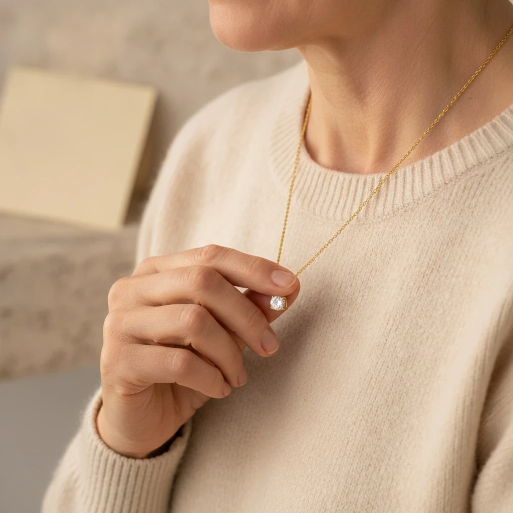 Solitaire Spark Necklace