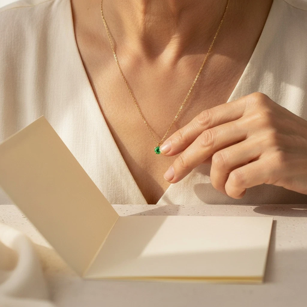 Solitaire Spark Necklace