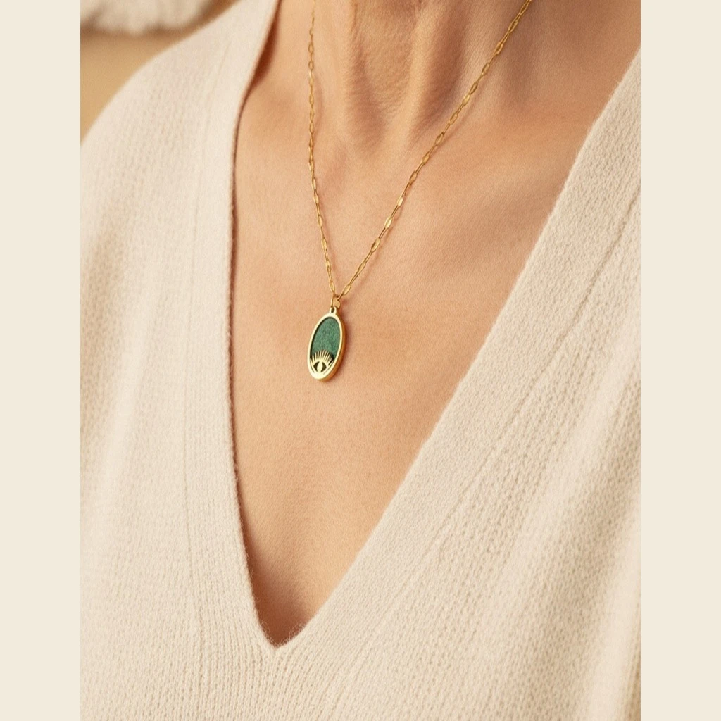 Verdant Eye Necklace