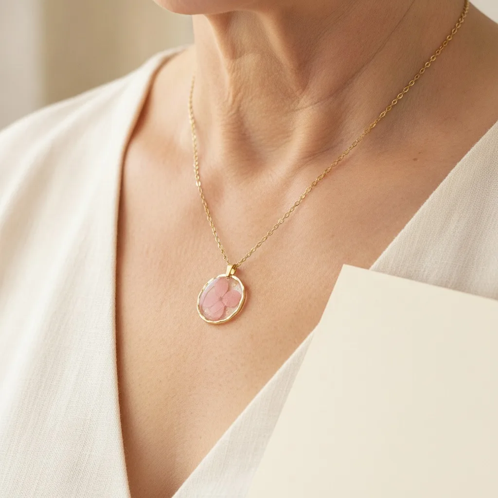 Pressed Bloom Keepsake Necklace