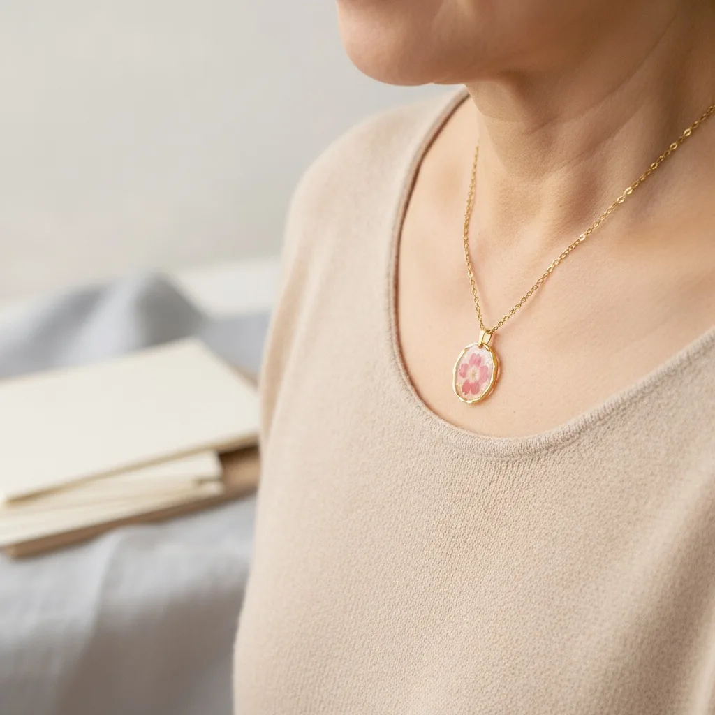 Pressed Bloom Keepsake Necklace