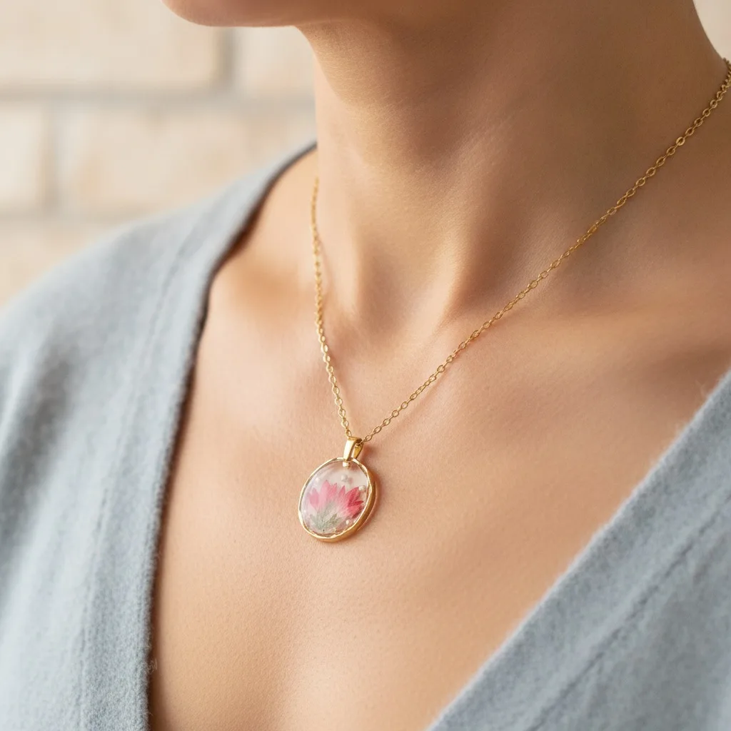 Pressed Bloom Keepsake Necklace