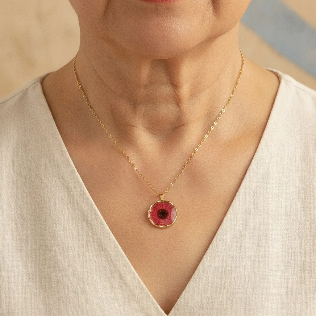Pressed Bloom Keepsake Necklace