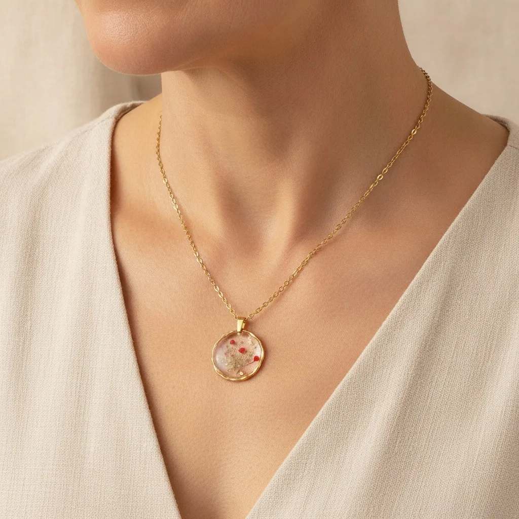 Pressed Bloom Keepsake Necklace