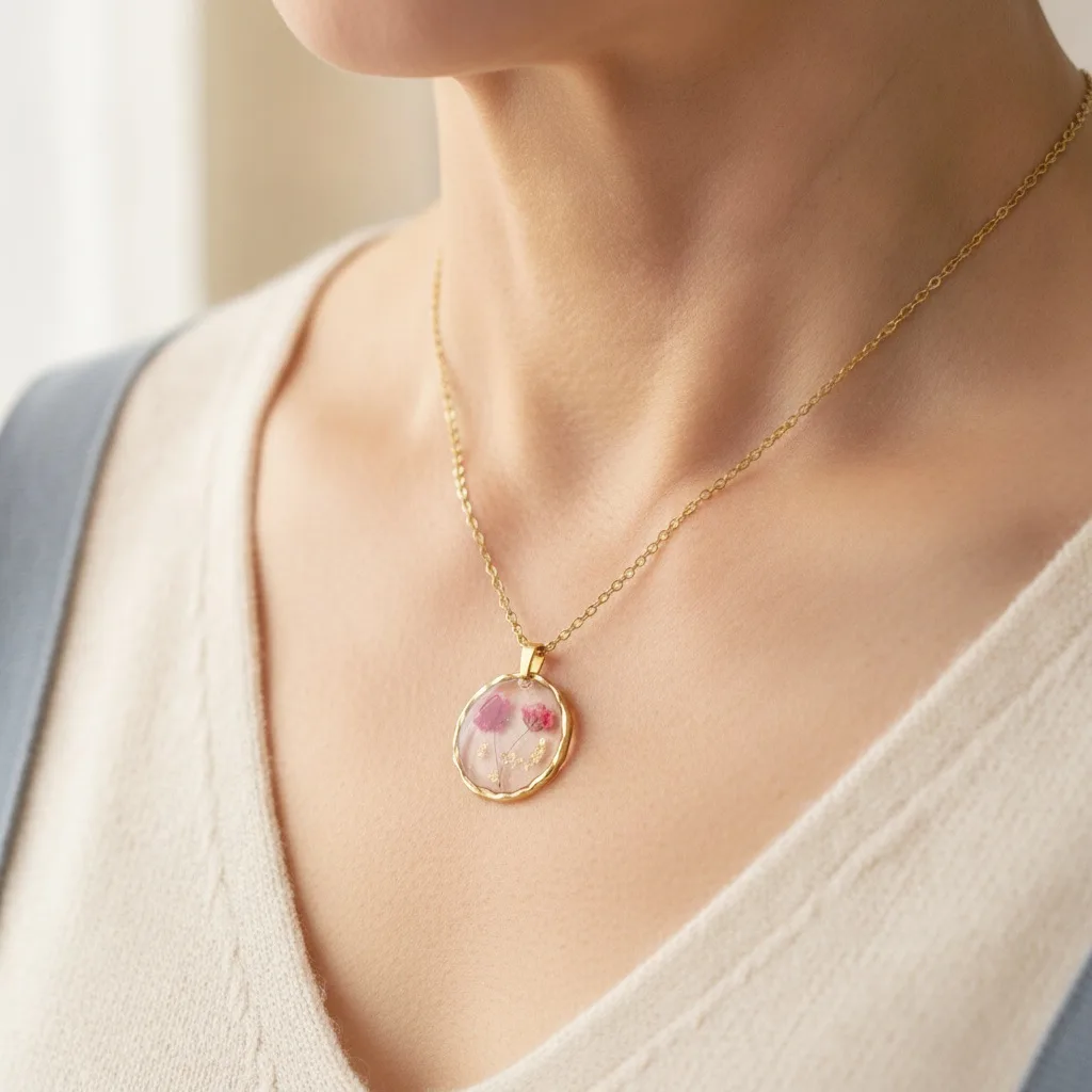 Pressed Bloom Keepsake Necklace