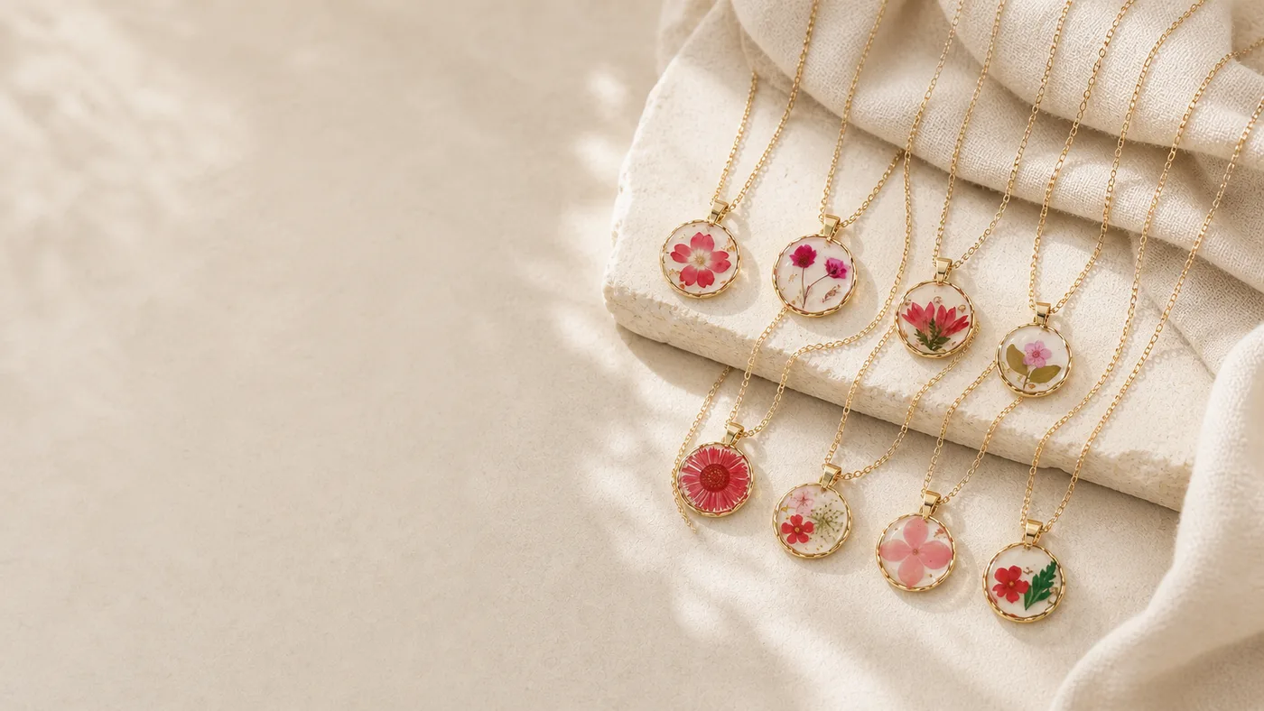 Pressed Bloom Keepsake Necklace