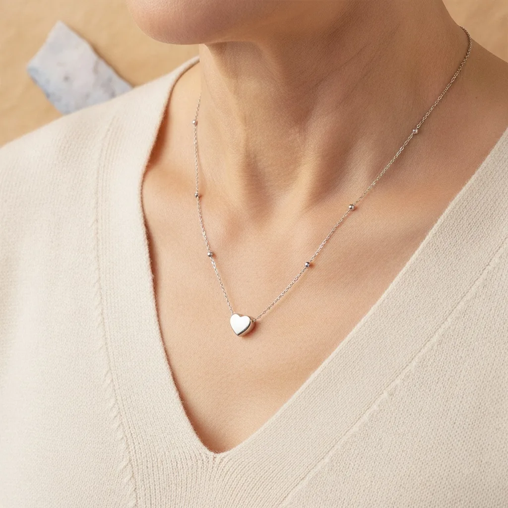 Golden Heartline Necklace