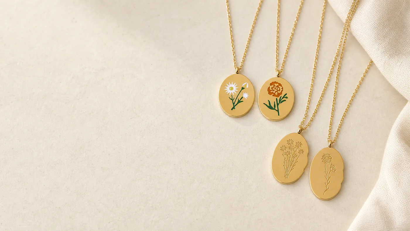 Twelve Blooms Pendant Necklace