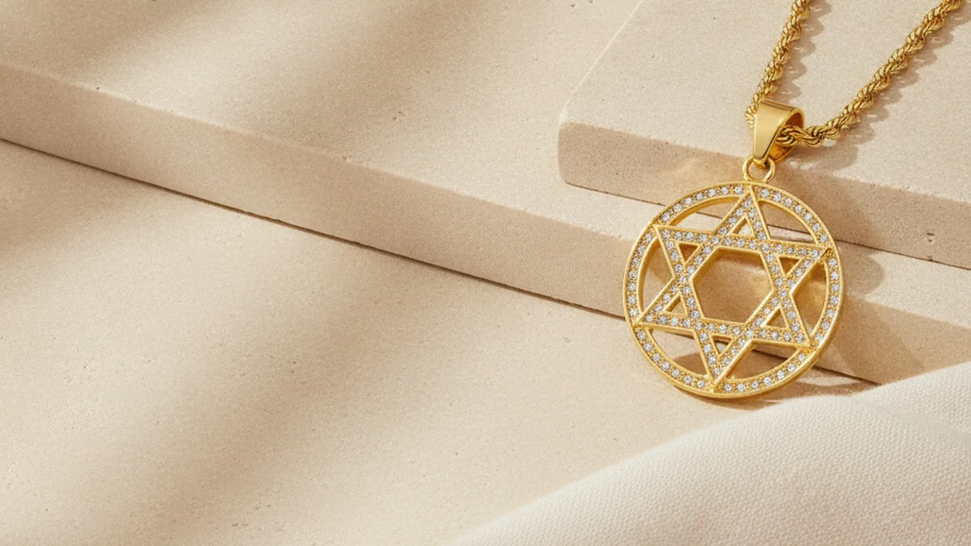 Radiant Star of David Necklace