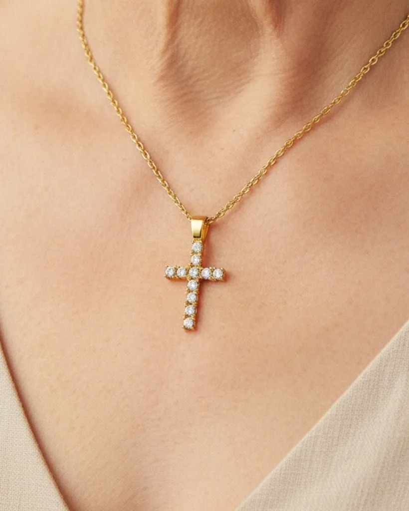 Crystal Cross Necklace