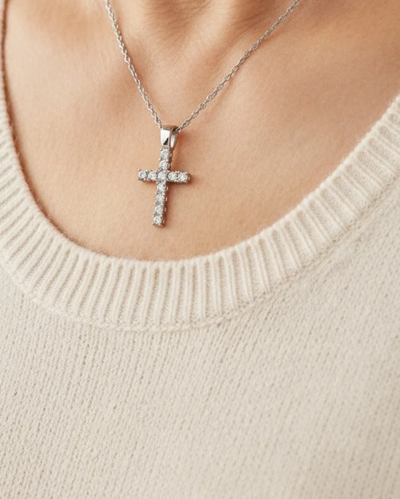 Crystal Cross Necklace