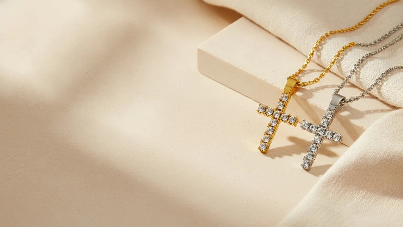 Crystal Cross Necklace