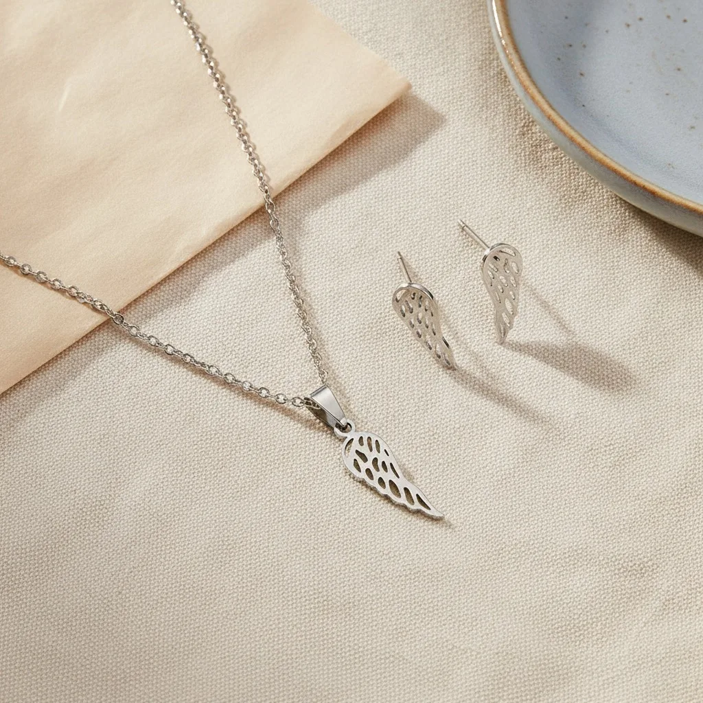 Angel Wing Gift Set - Silver