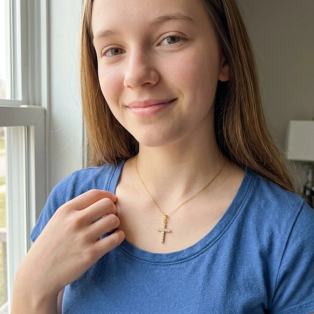 Crystal Cross Necklace