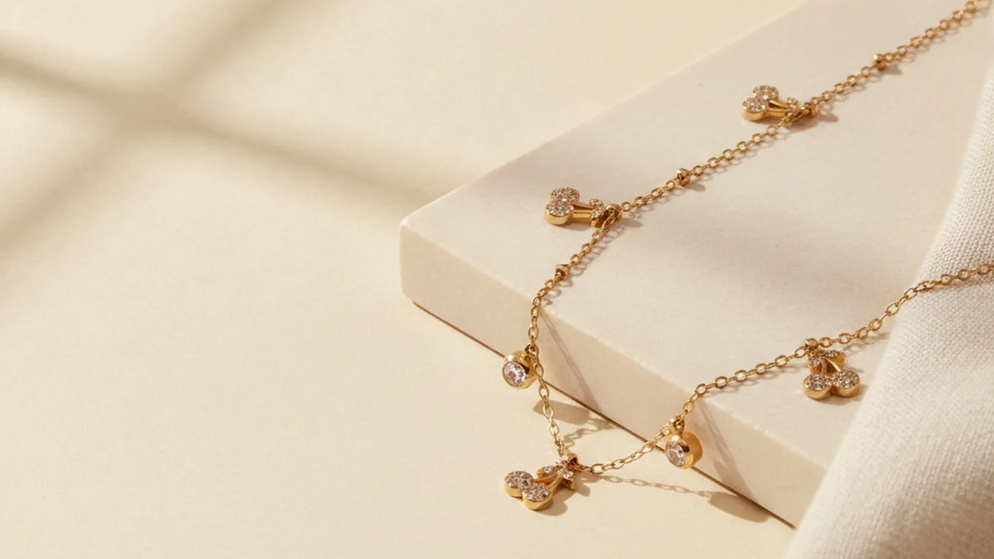 Sweet Cherry Charm Bracelet