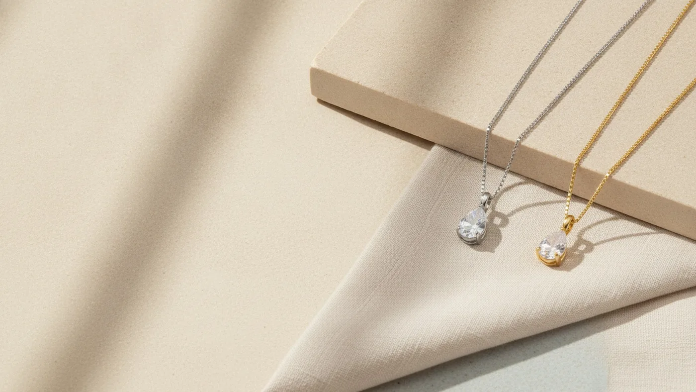 White Stone Whisper Necklace