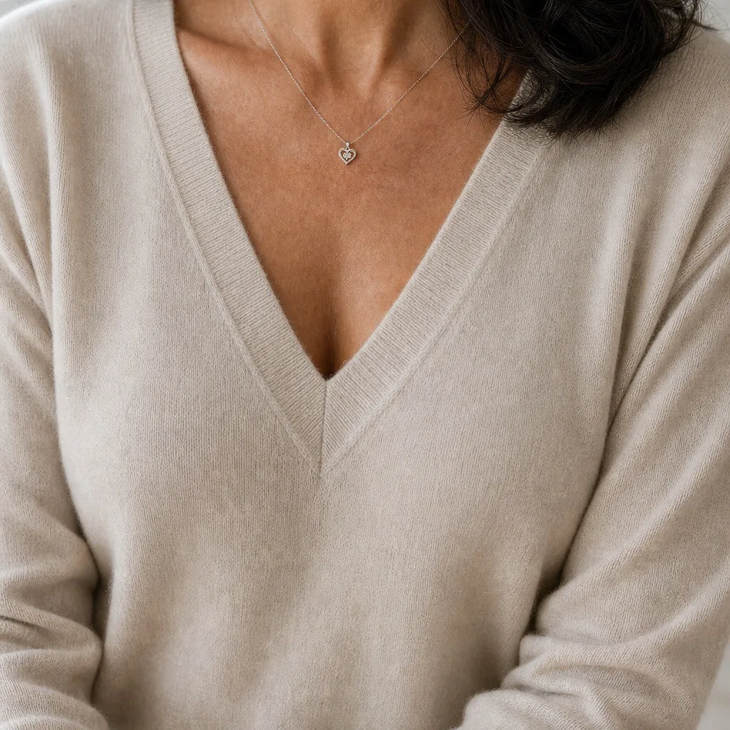 Rose Heart Necklace