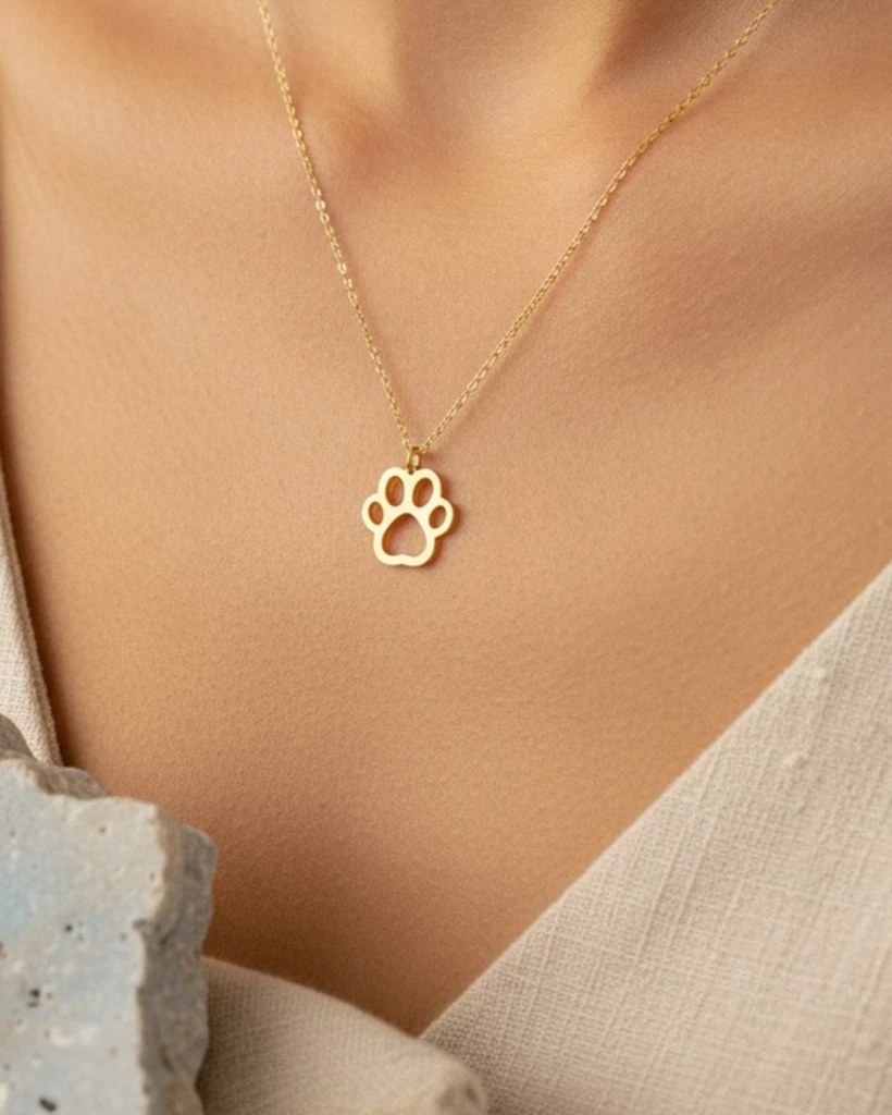Pawprint Love Necklace
