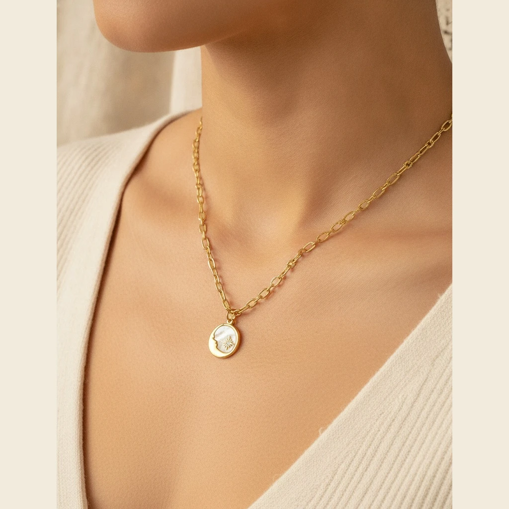 Sun and Moon Keepsake Necklace