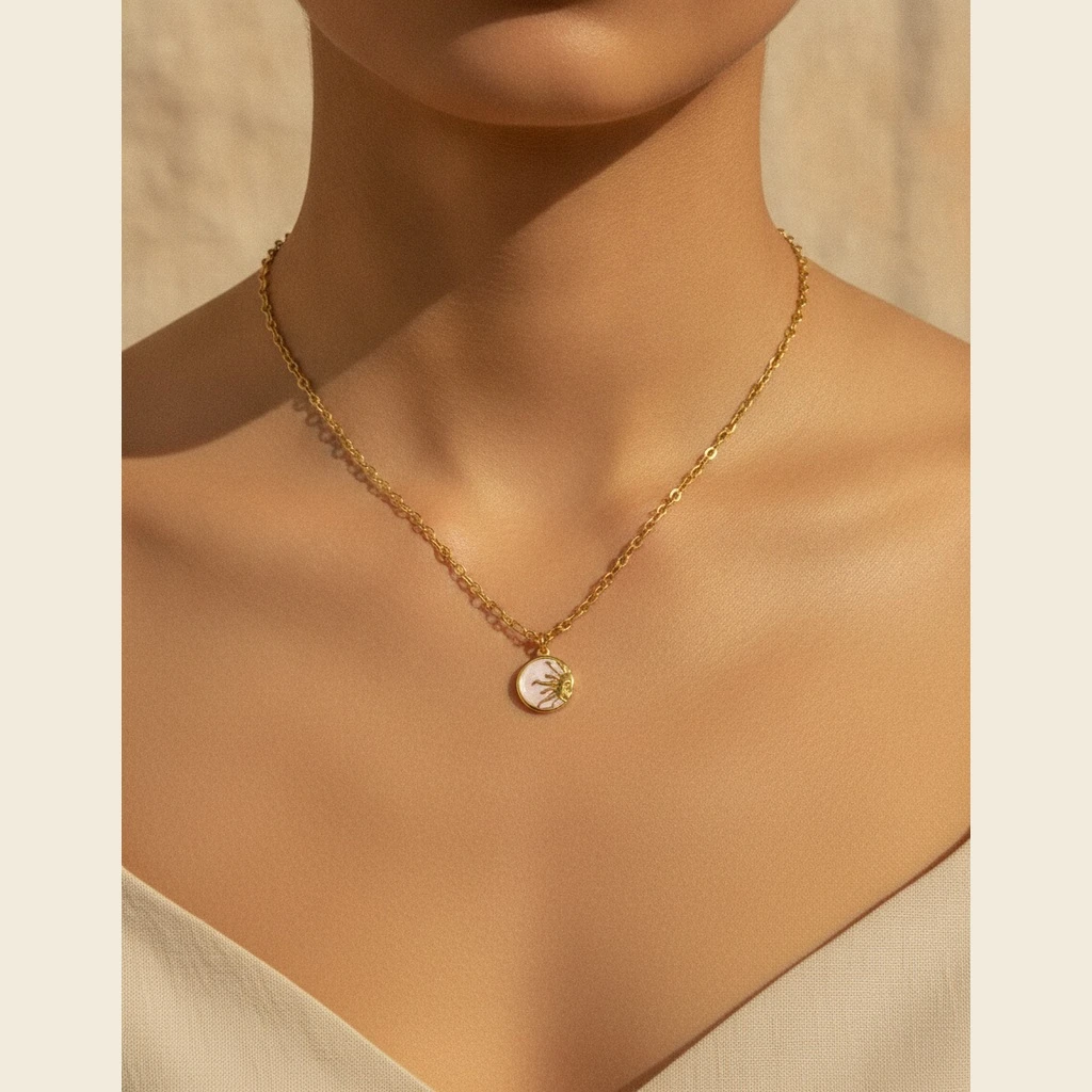 Sun and Moon Keepsake Necklace