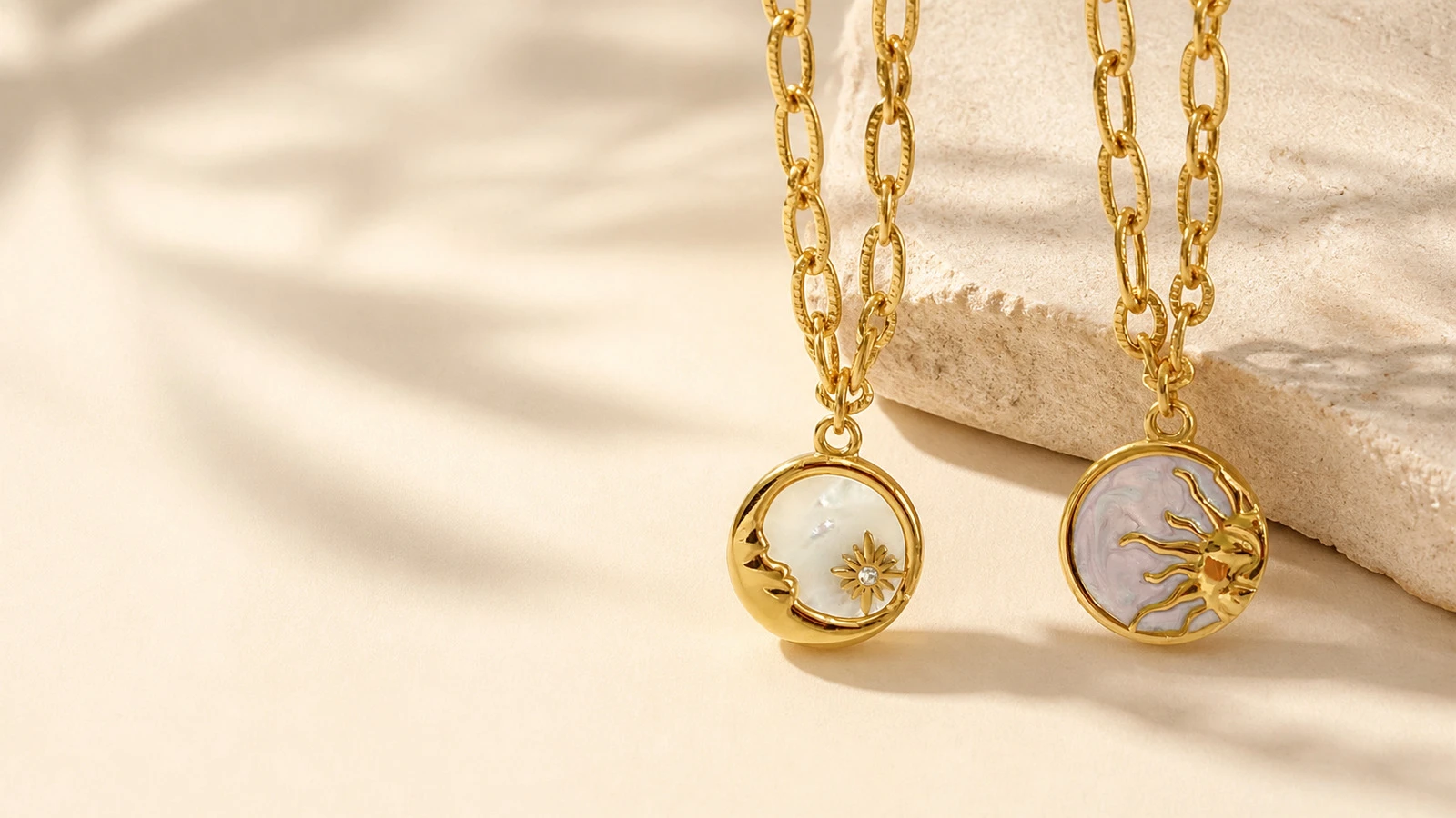 Sun and Moon Keepsake Necklace