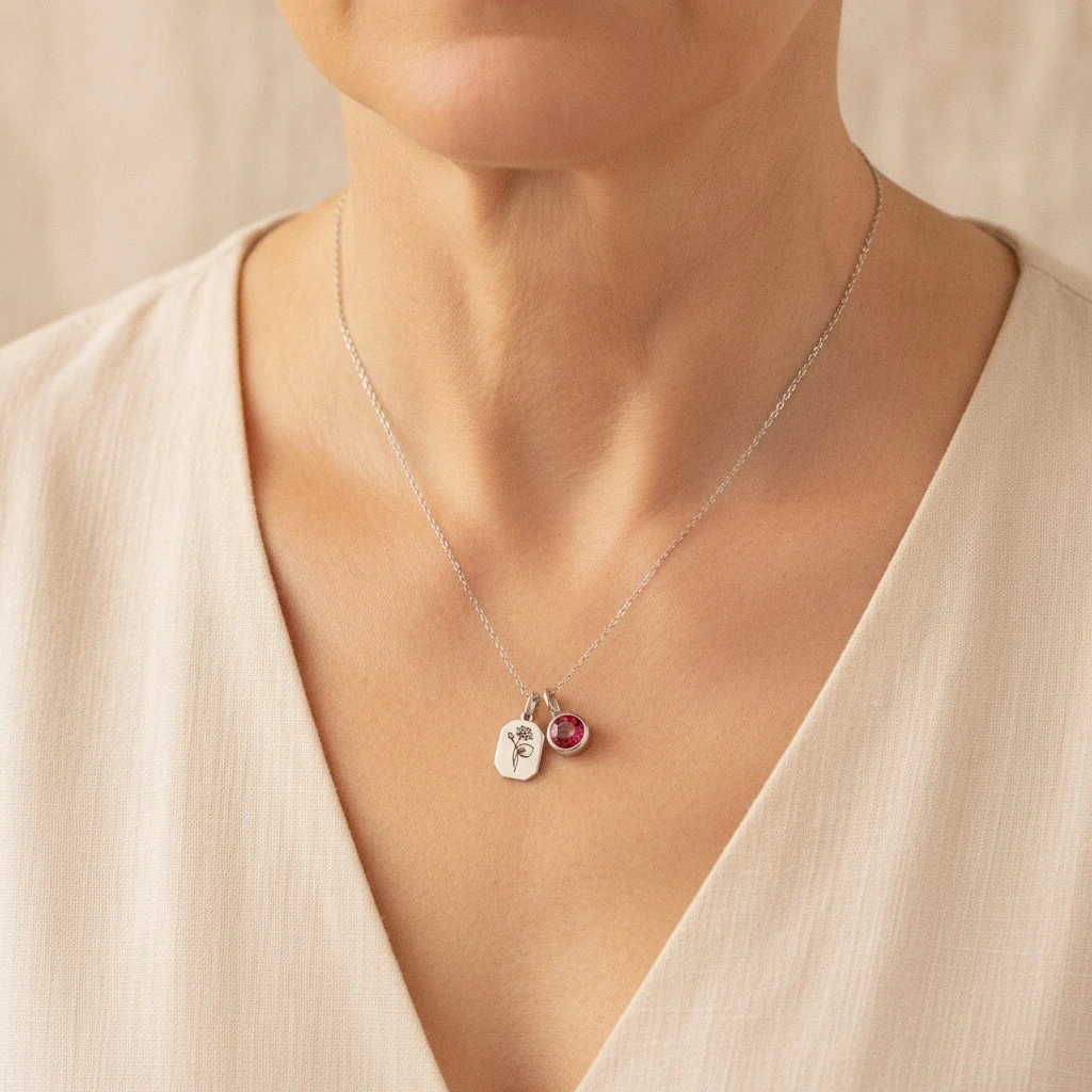 Birth Flower Radiance Necklace