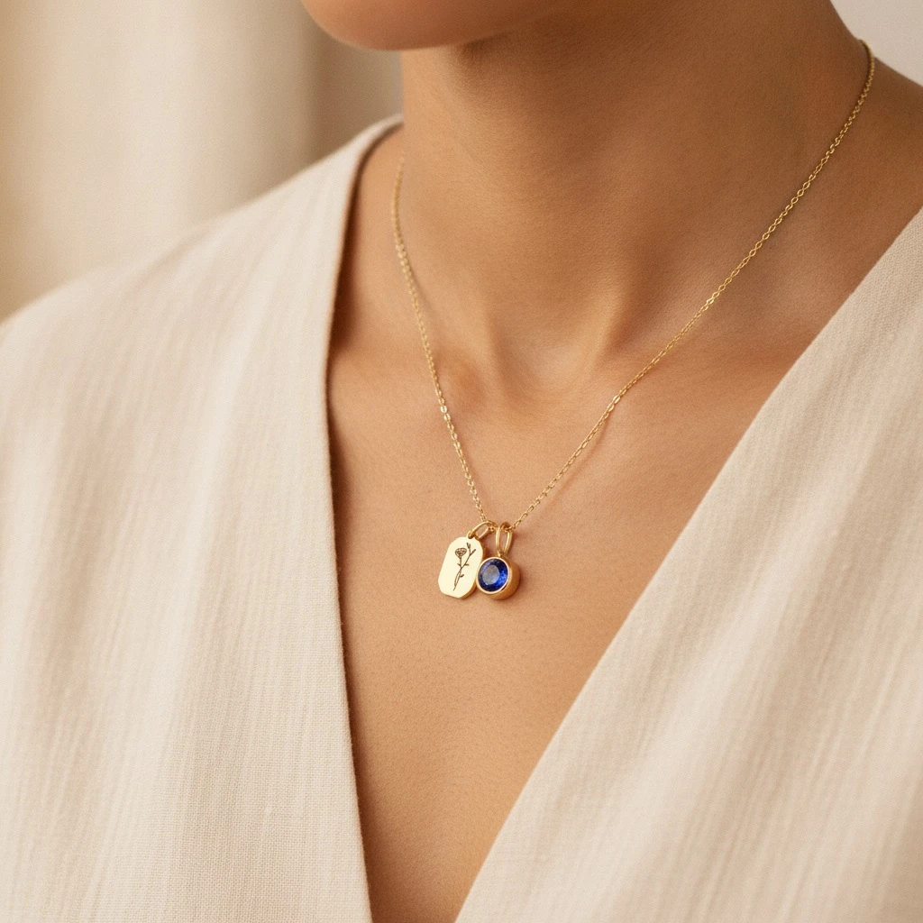 Birth Flower Radiance Necklace