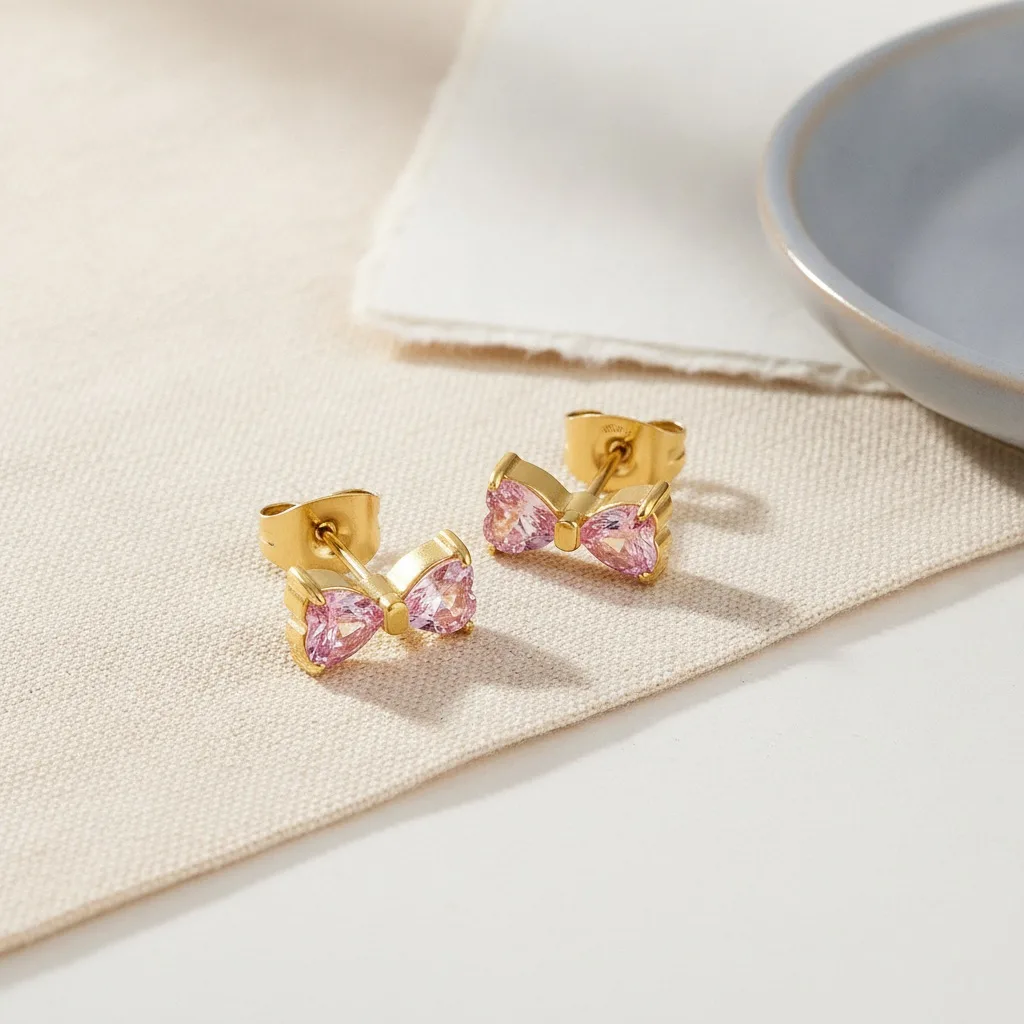 Bowlight Stud Set - Blush