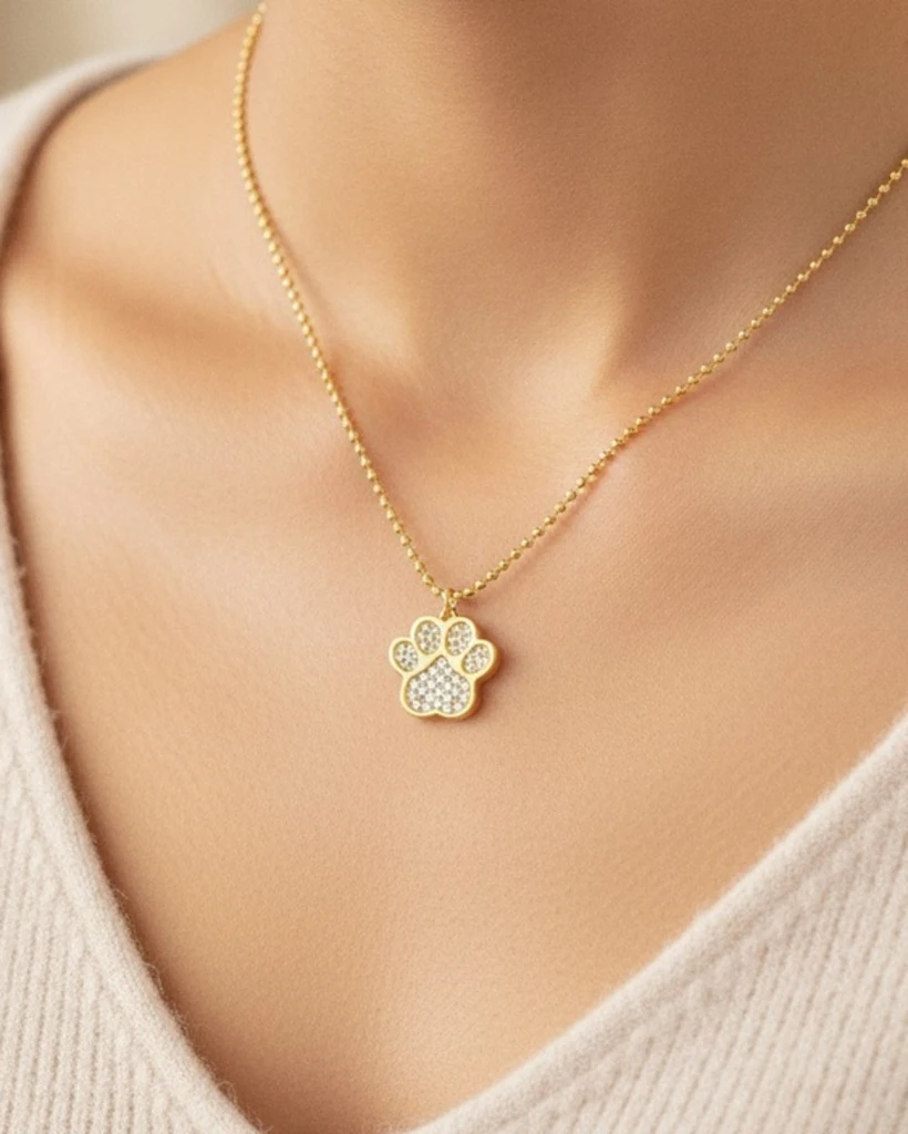 Little Paws and Bones Necklace