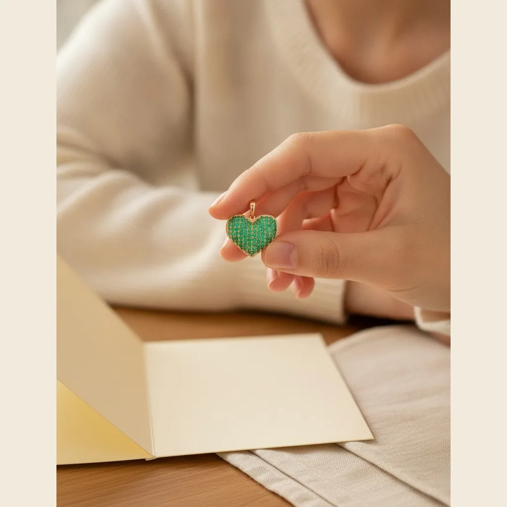 Pavé Heart Pendant