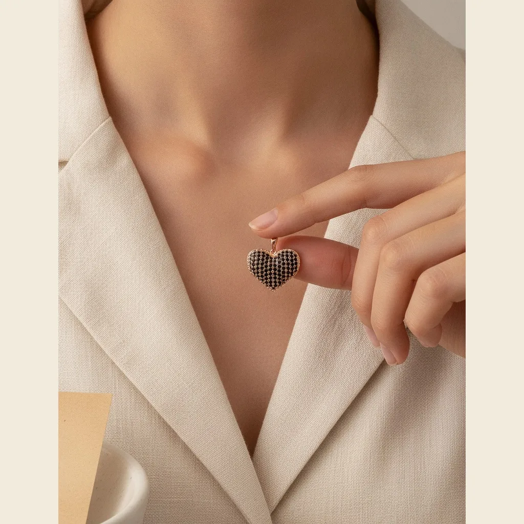 Pavé Heart Pendant