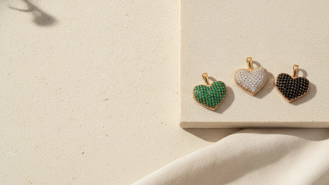 Pavé Heart Pendant