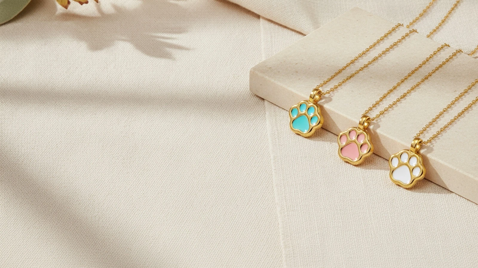 Enamel Paw Charm