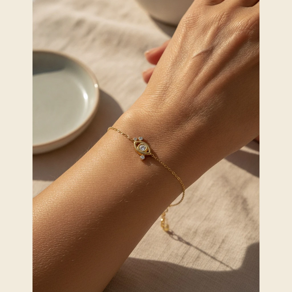 Hamsa and Evil Eye Bracelet Set