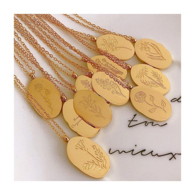 Twelve Blooms Pendant Necklace